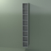 3d model Armario alto de pared (8DUAFC01, Silver Grey C35, L 24, P 24, H 192 cm) - vista previa