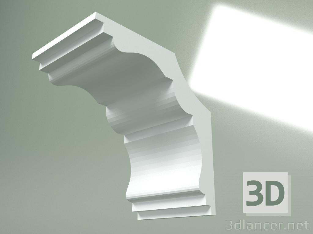 Modelo 3d Cornija de gesso (plinto de teto) KT427 - preview