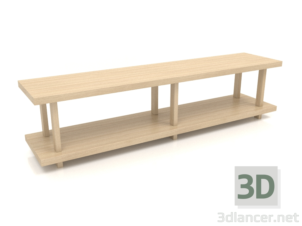 3d модель Стеллаж ST 01 (1800х400х450, wood white) – превью