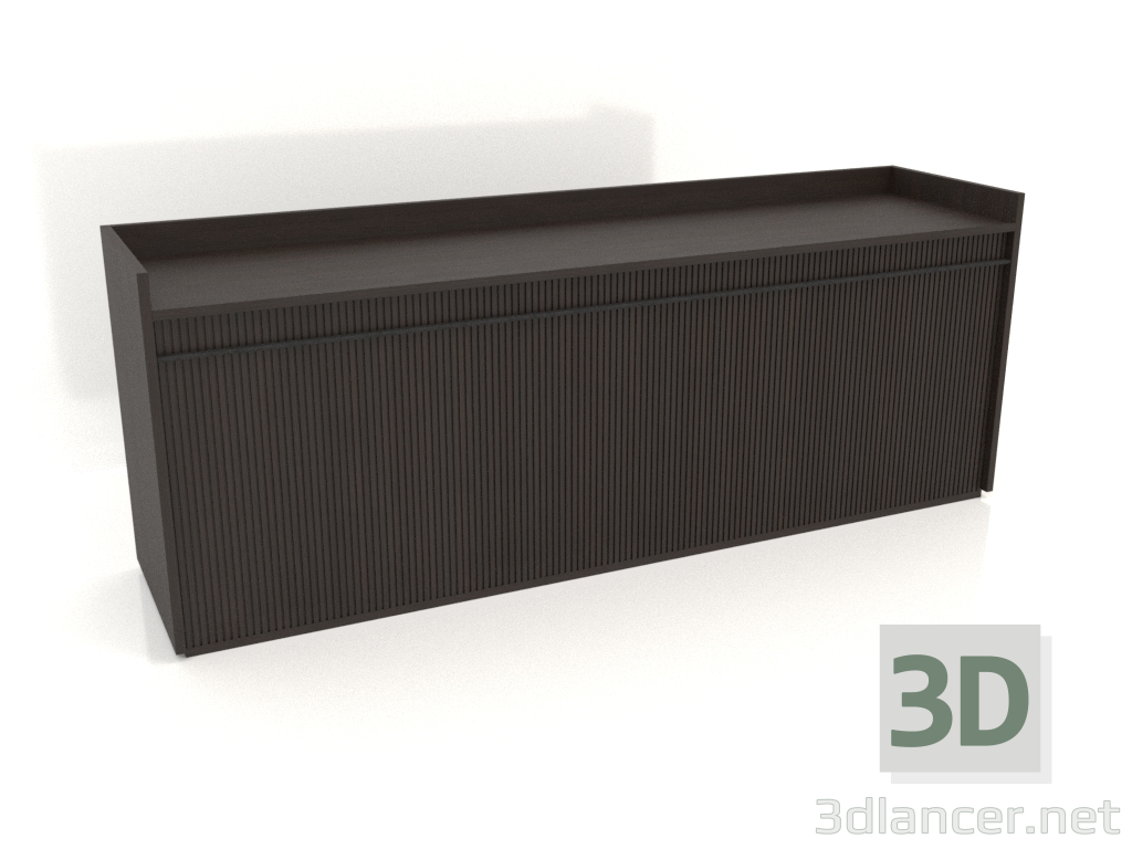 3d model Gabinete TM 11 (2040x500x780, madera marrón oscuro) - vista previa