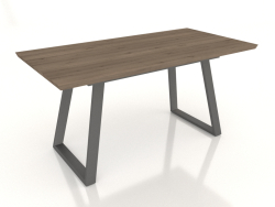 Table pliante Maryland 120-160 (noyer-noir)