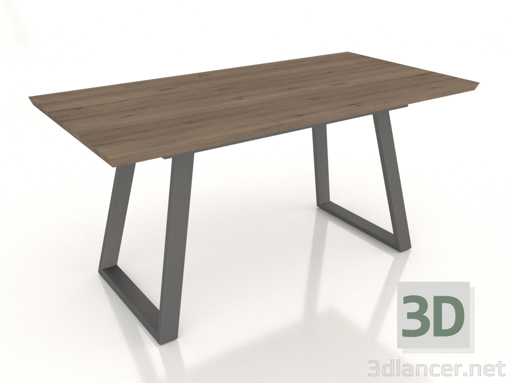 3d model Mesa plegable Maryland 120-160 (nogal-negro) - vista previa