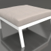 modèle 3D Module canapé, pouf (Blanc) - preview