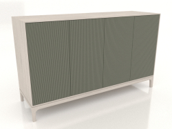 Móvel de TV FARGO com fachadas fresadas 1600x500x950 mm (oliveira, carvalho branqueado, opção 3)