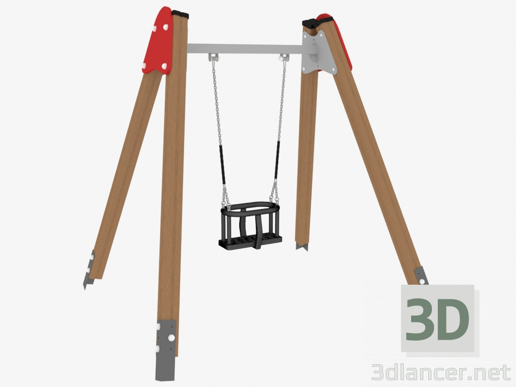 Modelo 3d Balanço para parque infantil (6321) - preview