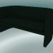 3d model Sofa double Loafer (SC25, H 75cm, 150х65cm, Velvet 1 Forest) - preview