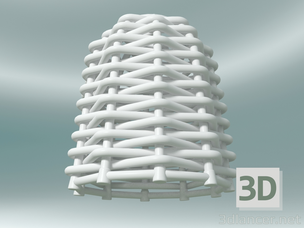 3d модель Світильник підвісний (91, White Woven) – превью