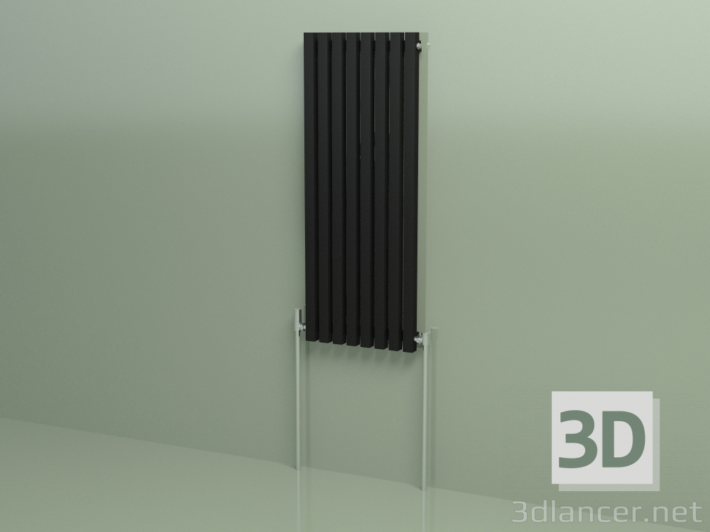 modèle 3D Radiateur vertical RETTA (8 sections 1200 mm 40x40, noir mat) - preview