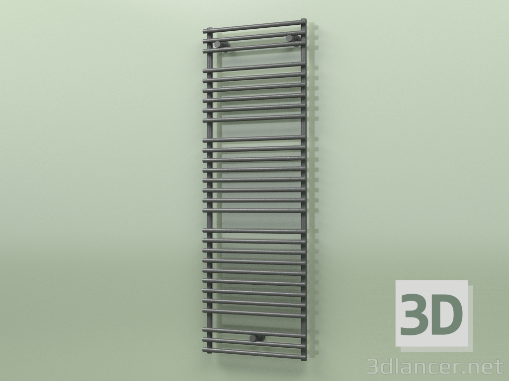 3d model Heated towel rail - Santorini (SAN 15 500 mm, RAL - 9005) - preview