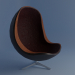 3d model Leather armchair. - preview