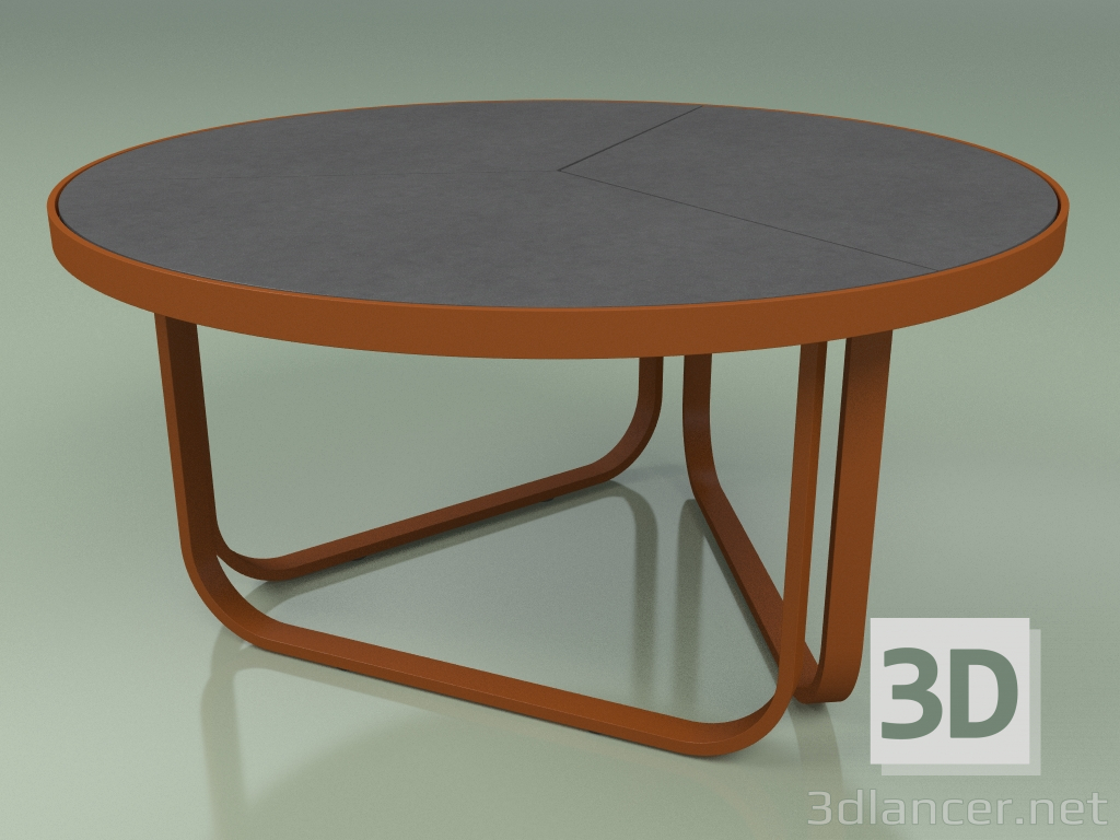 Modelo 3d Mesa de centro 009 (Metal Rust, Glazed Gres Storm) - preview