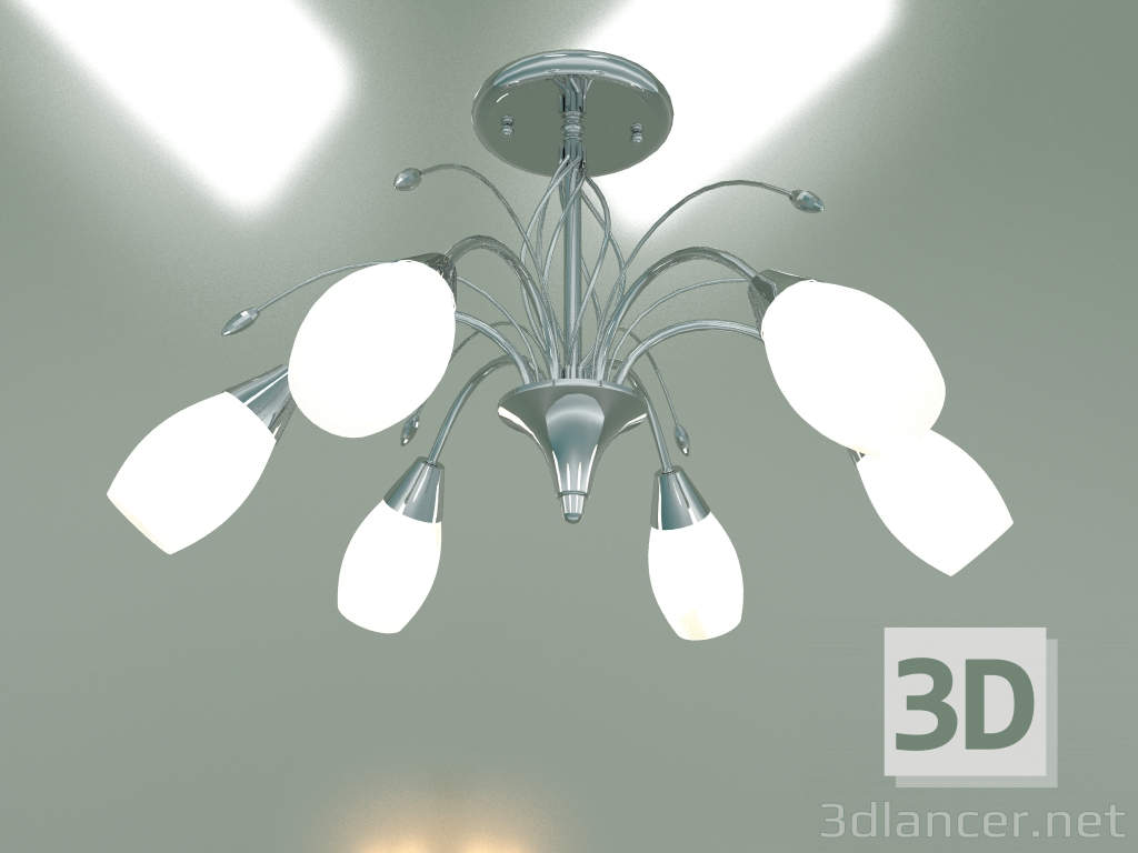 Modelo 3d Candelabro de teto 22080-6 (cromo) - preview