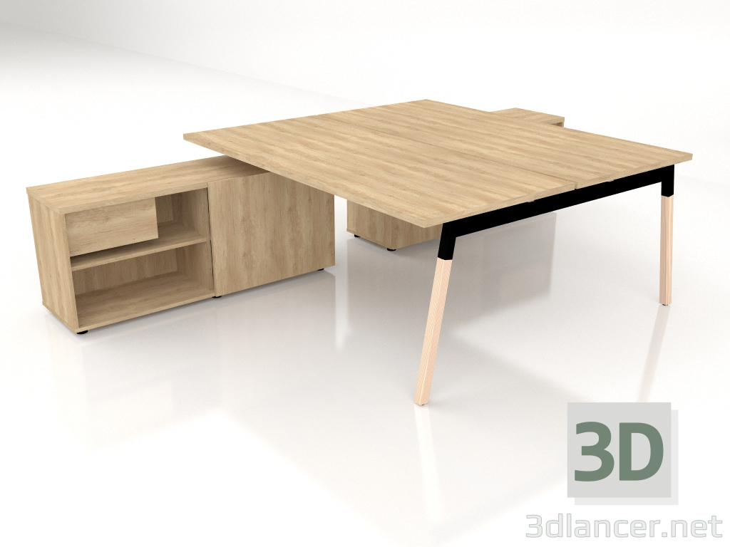 Modelo 3d Mesa de trabalho Ogi W Banco BOW41 (1802x3210) - preview