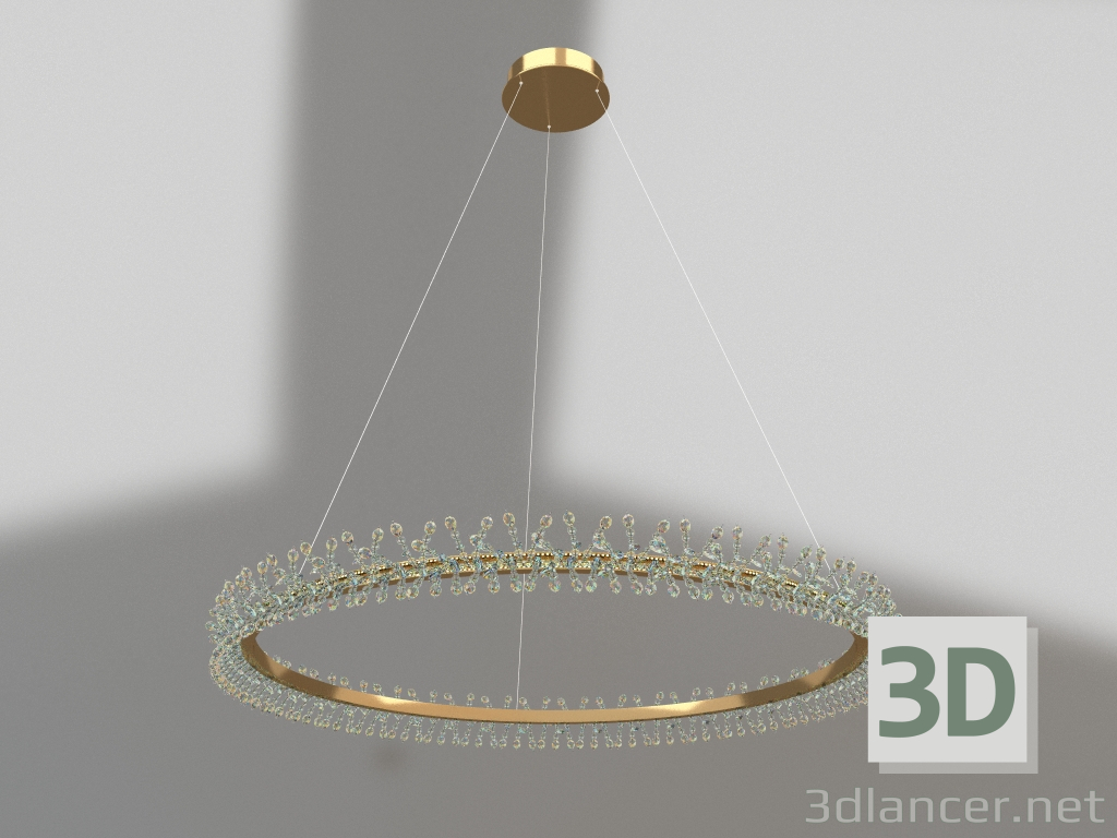 3d model Colgante Laura oro d80 (08244,33) - vista previa