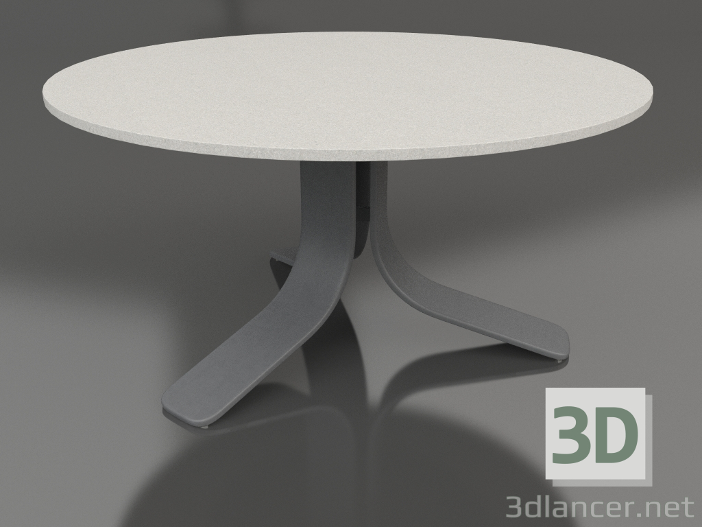 3d модель Стіл кавовий Ø80 (Anthracite, DEKTON Sirocco) – превью