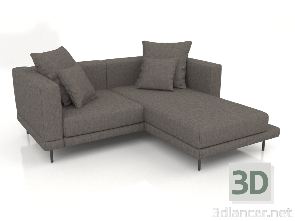 modello 3D Divano Carol 1960 x 1800 (Claudio 64) - anteprima