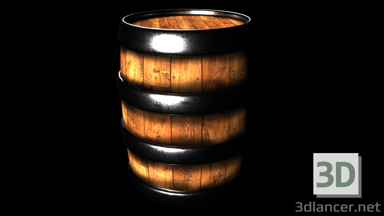 Modelo 3d Barril - preview