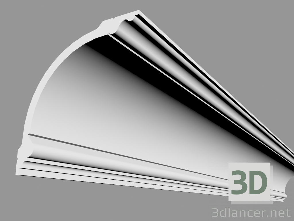 3d модель Карниз С338 (200 x 18.4 x 18.4 cm) – превью