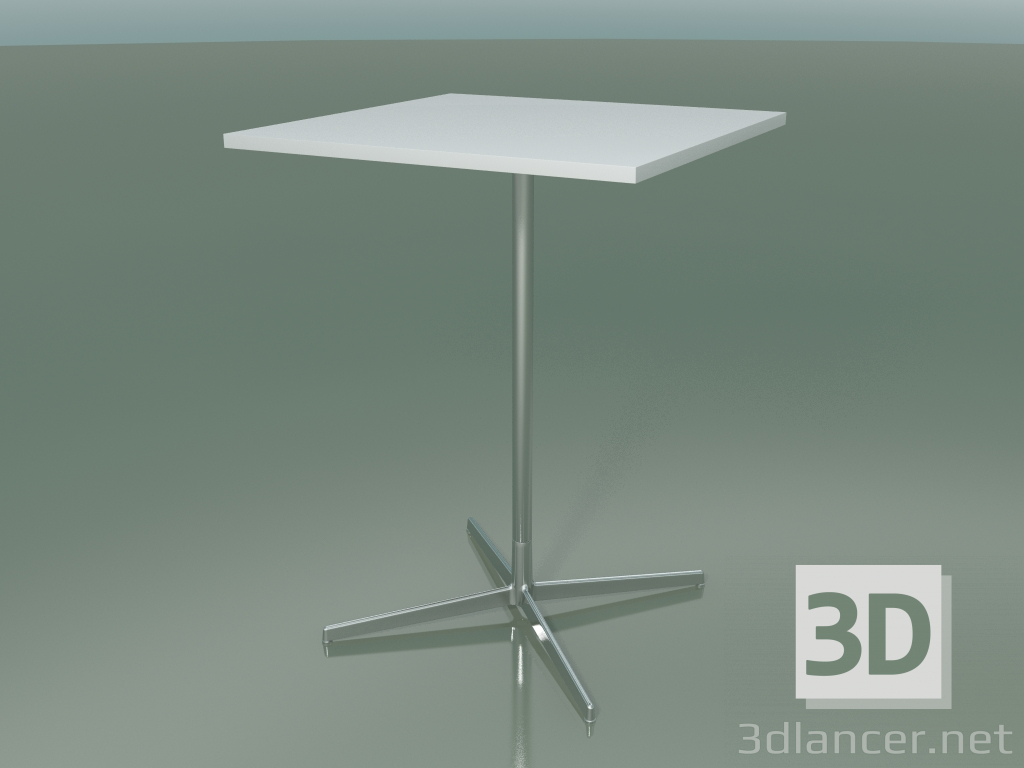 3D modeli Kare masa 5520, 5540 (H 105 - 79x79 cm, Beyaz, LU1) - önizleme