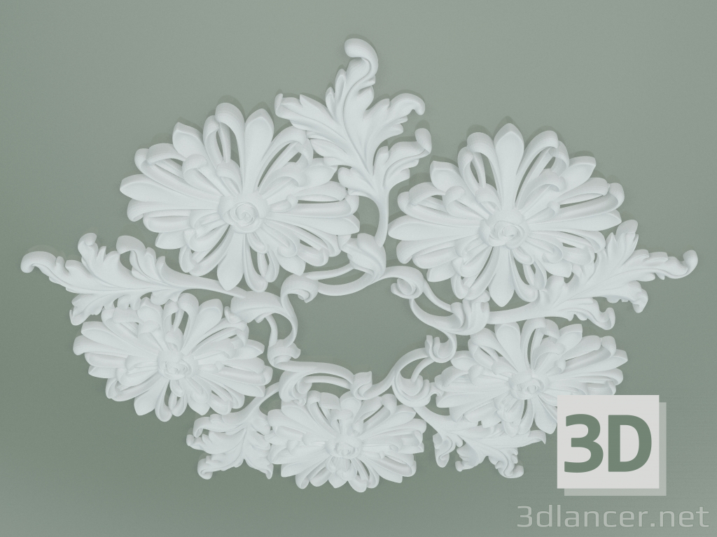 Modelo 3d Soquete de gesso pré-fabricado PA016 - preview