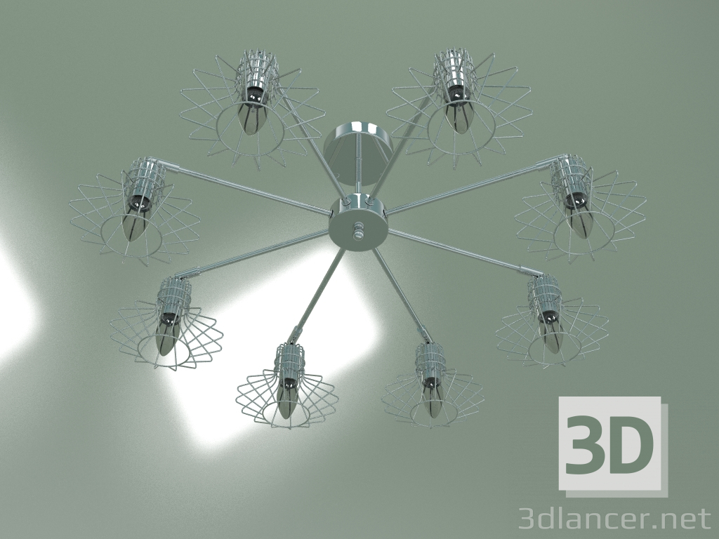 Modelo 3d Candelabro de teto 70108-8 (cromo) - preview