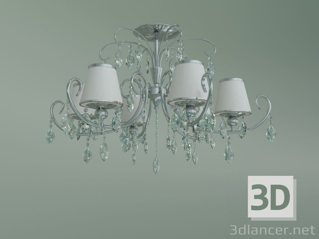 Modelo 3d Candelabro suspenso 10021-6 (Strotskis de cristal cromado) - preview