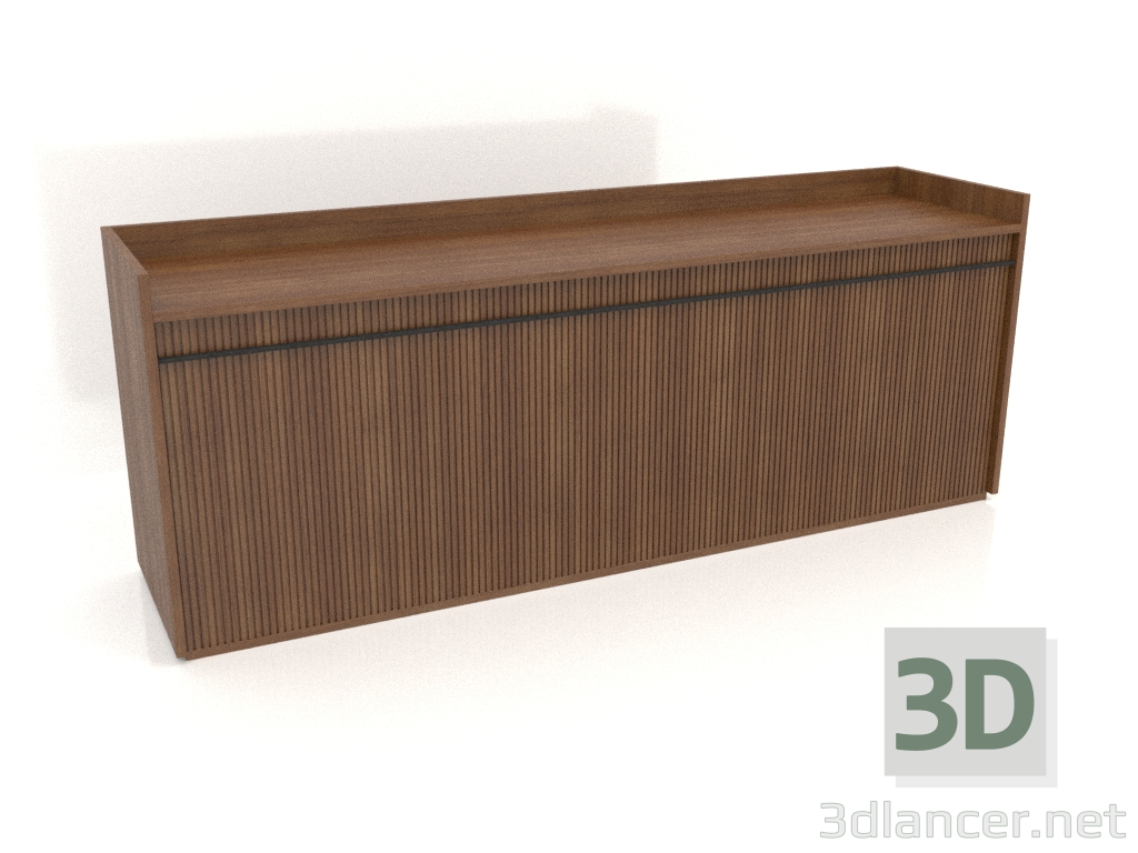 modello 3D Armadio TM 11 (2040x500x780, legno marrone chiaro) - anteprima