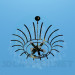 3d model Chandelier with glass ornaments - preview