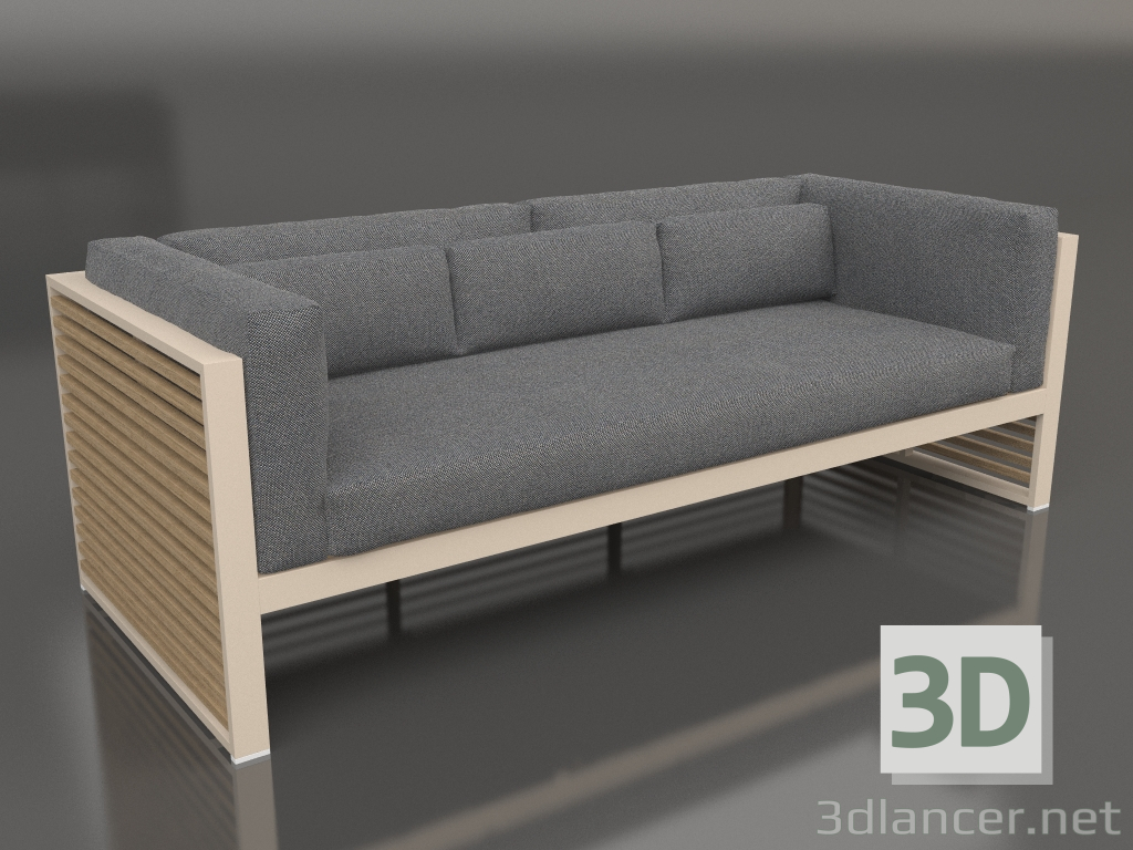 3D Modell 3-Sitzer-Sofa (Sand) - Vorschau