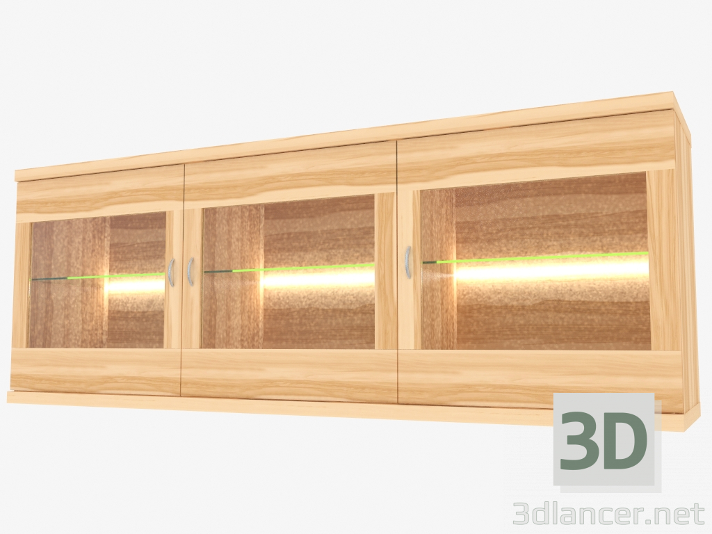 Modelo 3d Vitrine pendente de três seções (150-18-1) - preview