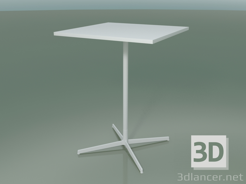 Modelo 3d Mesa quadrada 5520, 5540 (H 105 - 79x79 cm, branco, V12) - preview