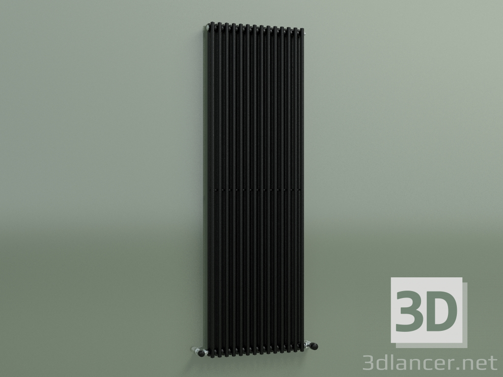 3d model Radiador vertical ARPA 2 (1520 14EL, Negro) - vista previa