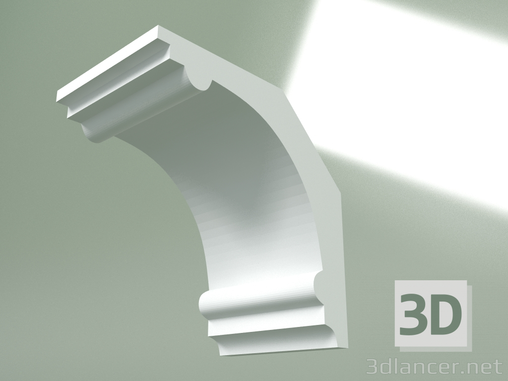 Modelo 3d Cornija de gesso (plinto de teto) KT428 - preview