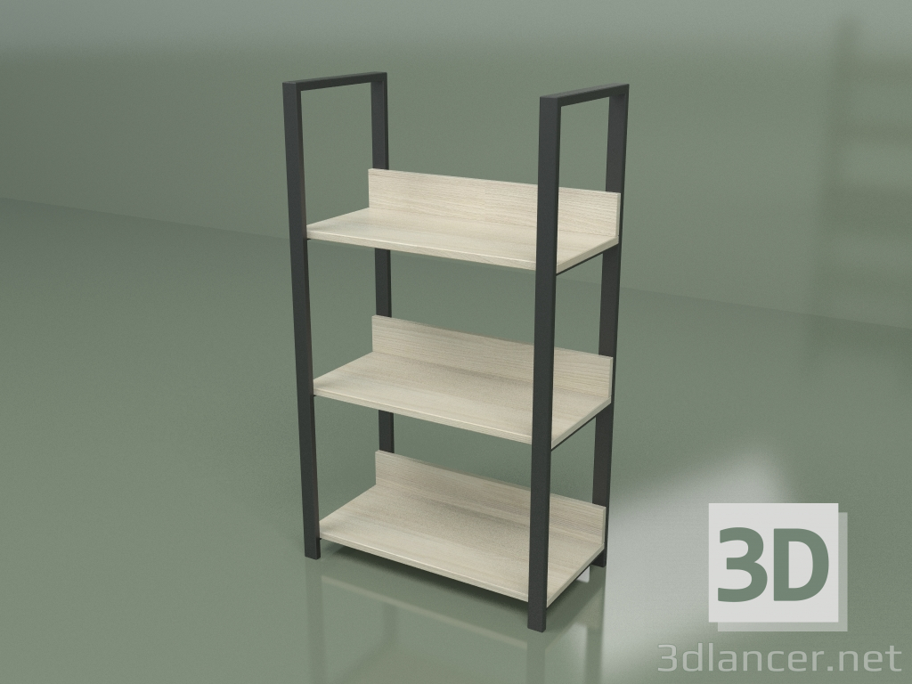 modello 3D Scaffalatura 3 ripiani 700 - anteprima