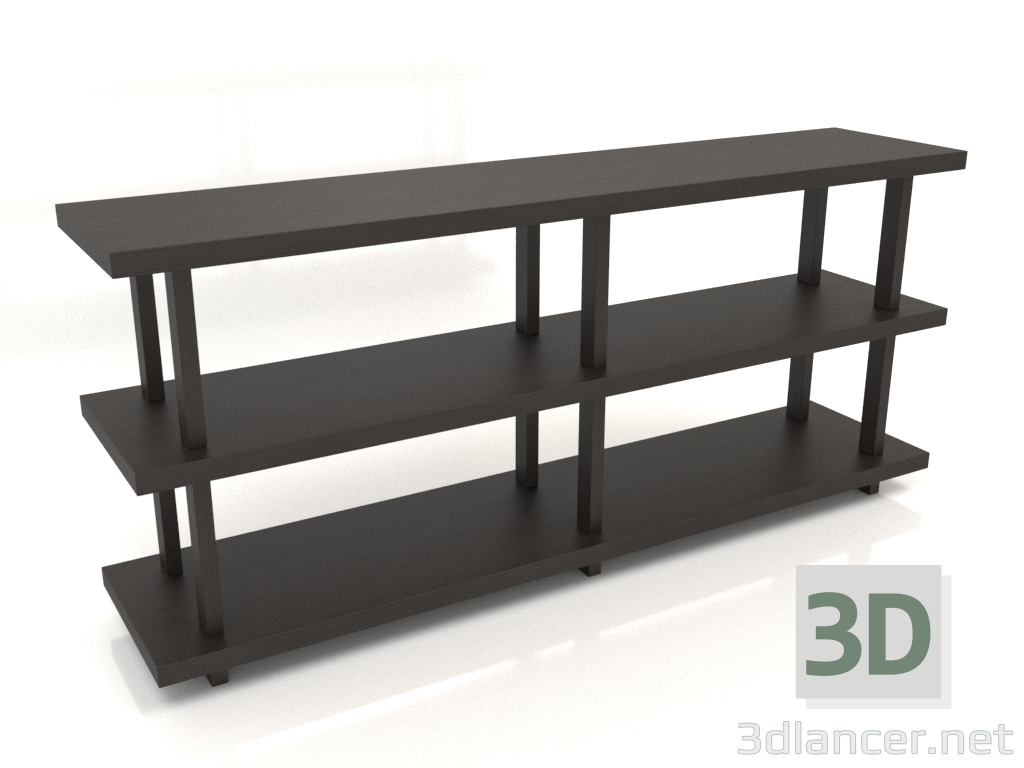 3D modeli Kitaplık ST 01 (1800х400х800, ahşap kahverengi koyu) - önizleme