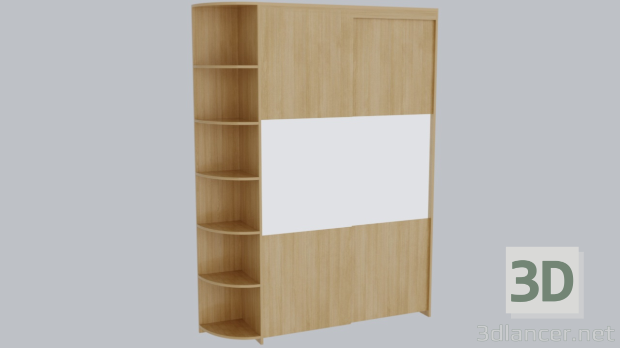 3D Modell Garderobe - Vorschau