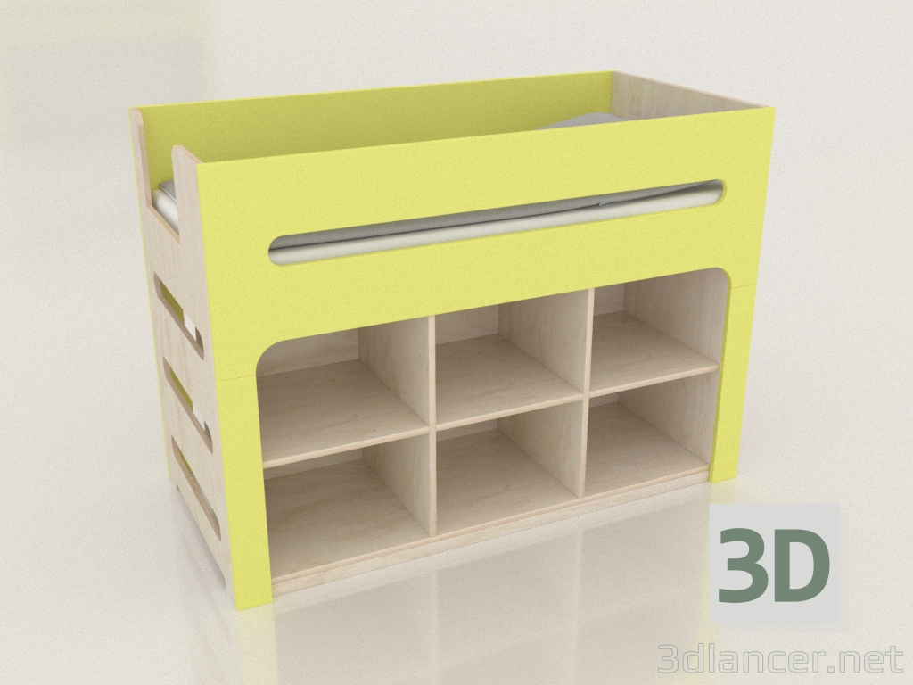 3d model Cama alta MODE PB (UJDPBA) - vista previa