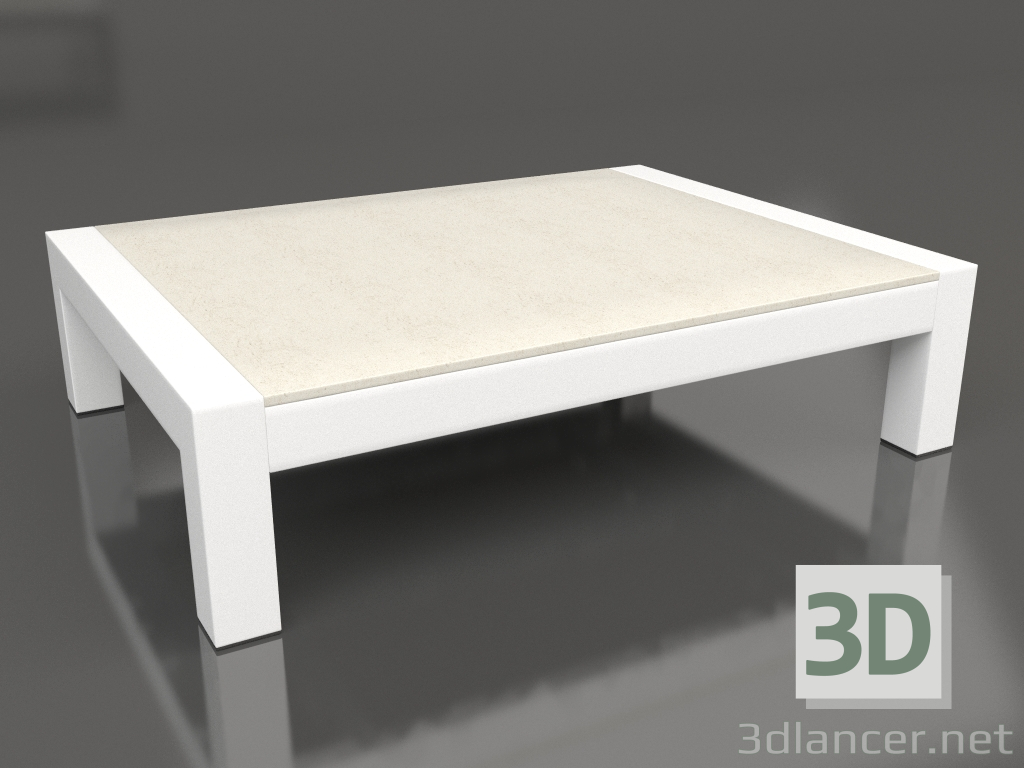 3d модель Стіл кавовий (White, DEKTON Danae) – превью