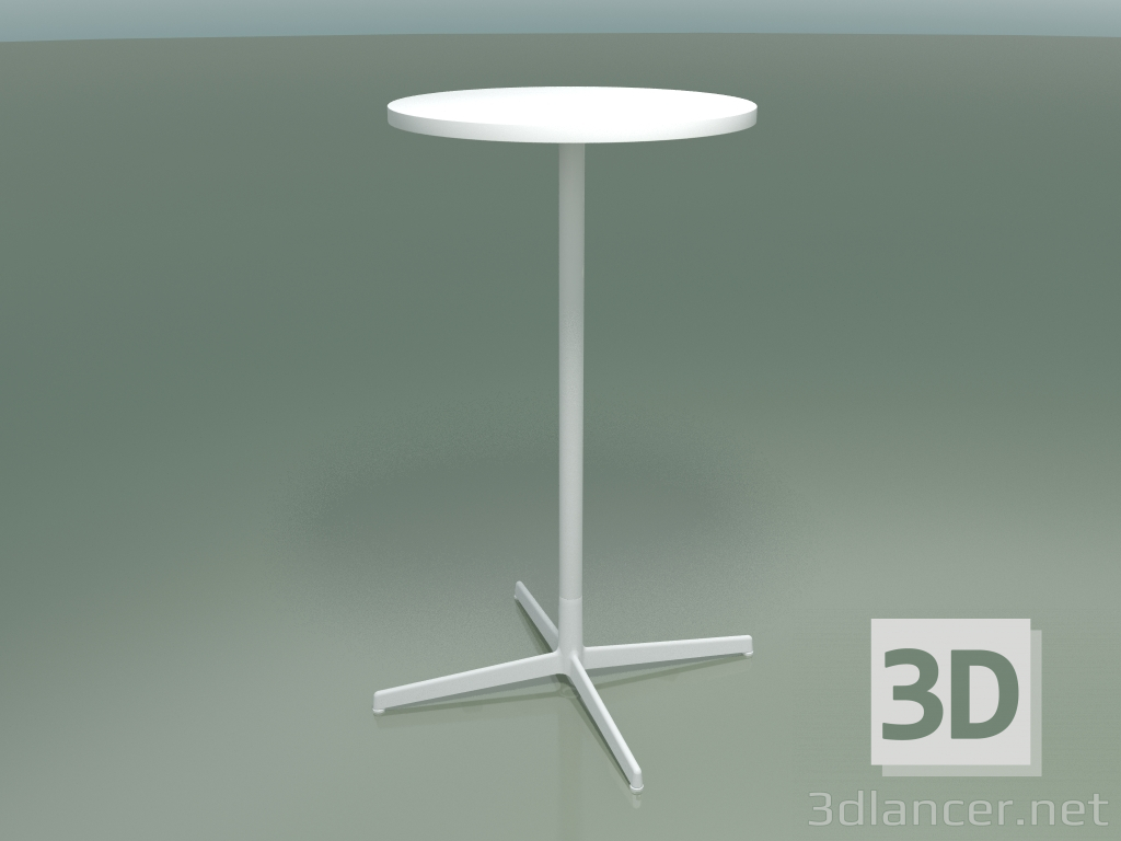 Modelo 3d Mesa redonda 5521, 5541 (H 105 - Ø 59 cm, branco, V12) - preview