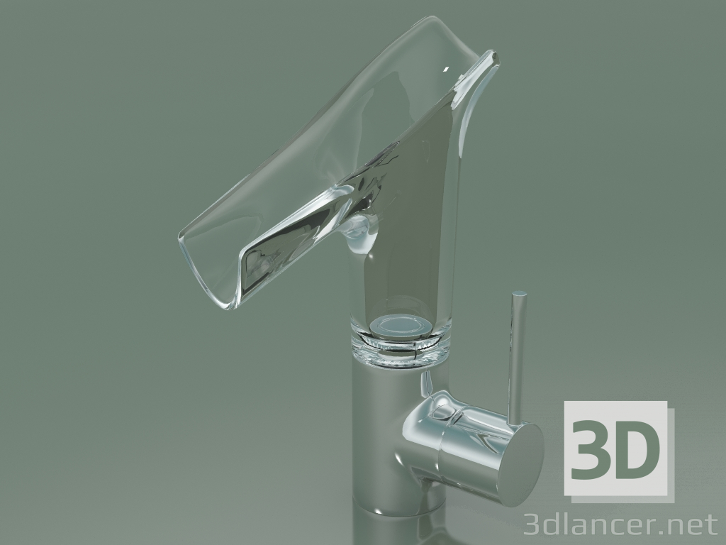 Modelo 3d Misturador monocomando para lavatório 140 com bico de vidro (12116000) - preview