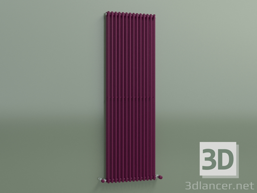 3d model Radiador vertical ARPA 2 (1520 14EL, Purple trafic) - vista previa