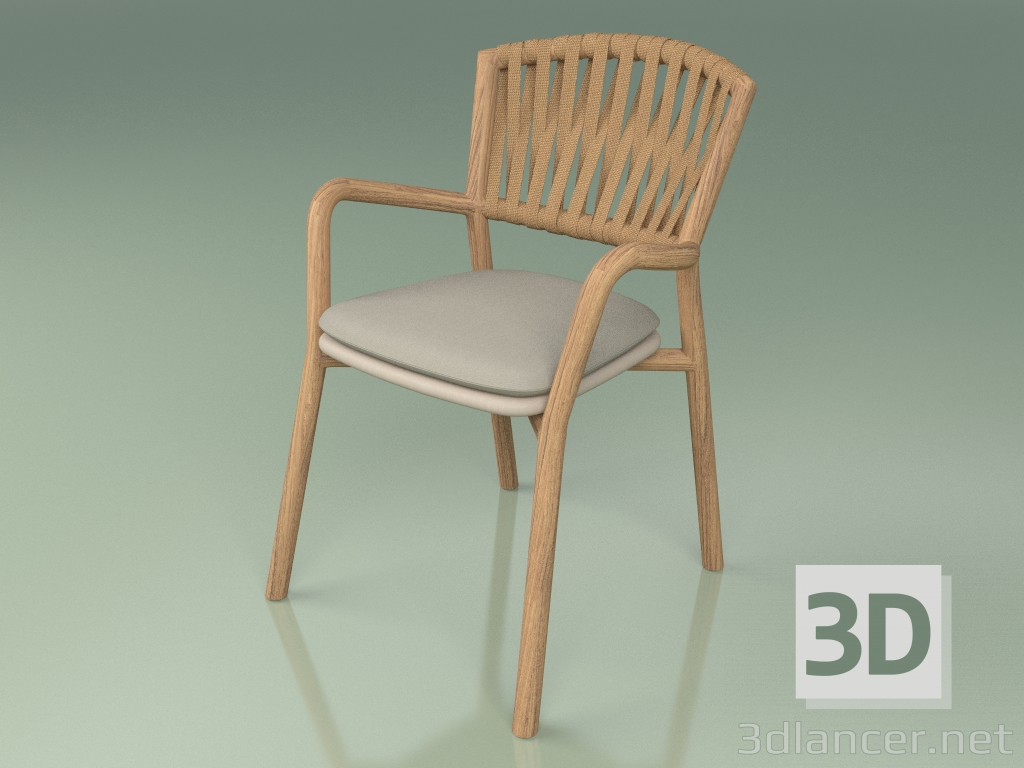 3d model Silla con cojín 161 (Poliuretano Resina Mole) - vista previa