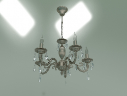 Pendant chandelier 10102-5 (antique bronze-clear crystal)