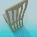 3d model Chair with wooden backrest - preview