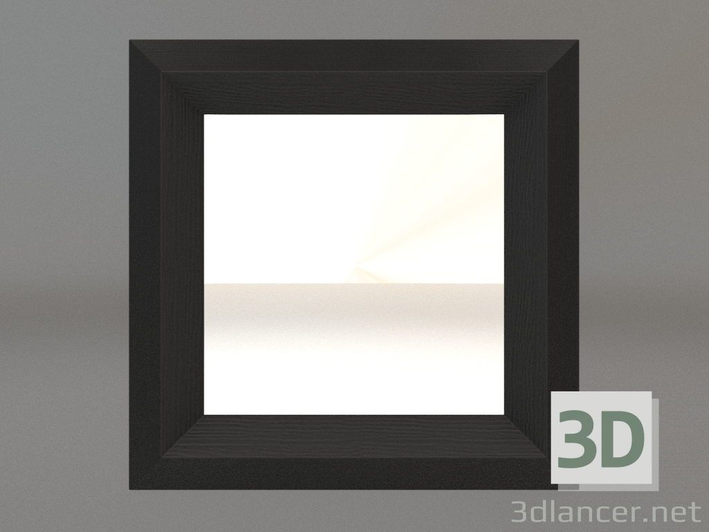 3d model Mirror ZL 06 (400х400, wood black) - preview