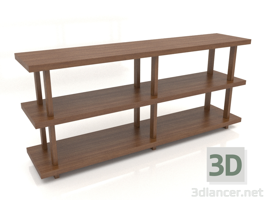 3d модель Стеллаж ST 01 (1800х400х800, wood brown light) – превью