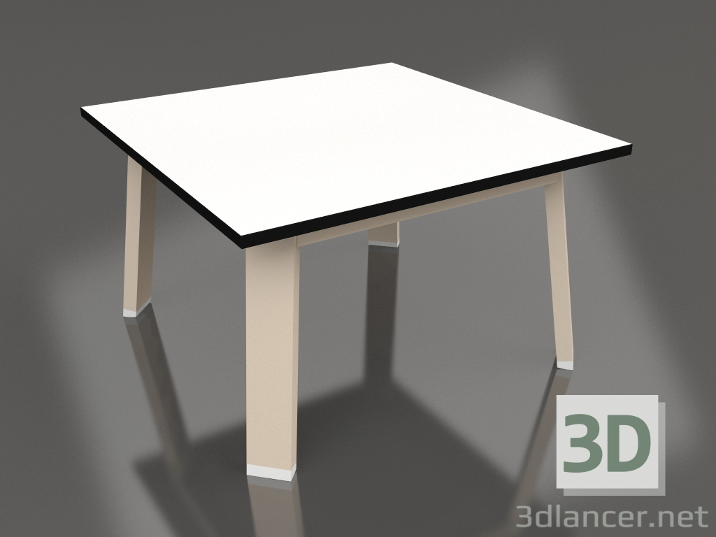 modèle 3D Table d'appoint carrée (Sable, Phénolique) - preview