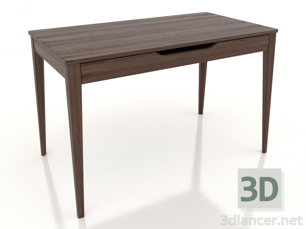 3D Modell Schreibtisch LIGHT 1200x700 mm (Walnuss dunkel) - Vorschau