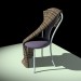 3d Violet chair model buy - render