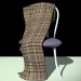 3d Violet chair model buy - render